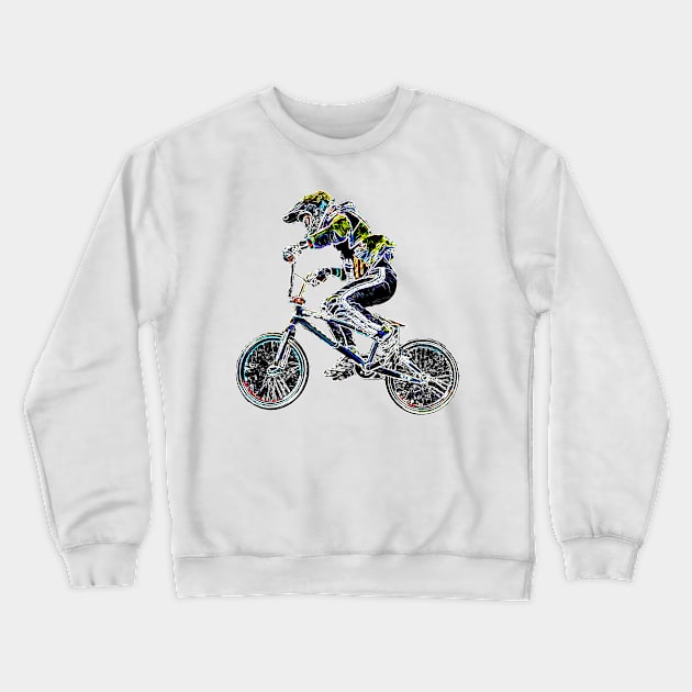 bmx Crewneck Sweatshirt by rickylabellevie